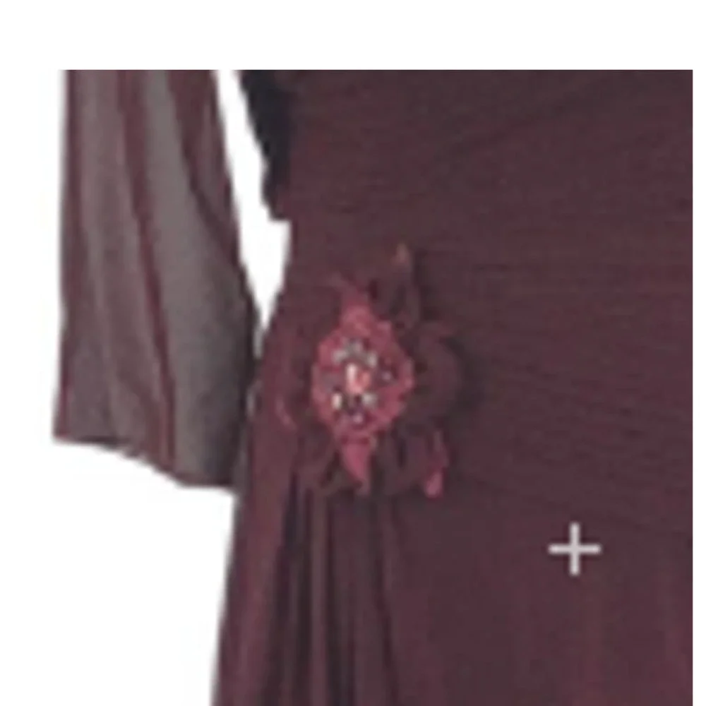 Aspeed Strapless Burgundy Evening Gown - Picture 7 of 11